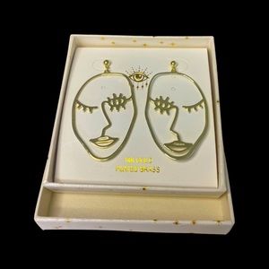 Eye Candy Los Angeles 14k gold plated earrings